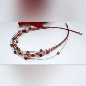Elegant‎ Multicolor Pearl Necklace Women's